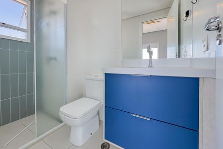 Banheiro de kitnet/studio para alugar com 1 quarto, 45m² em Ipiranga, São Paulo
