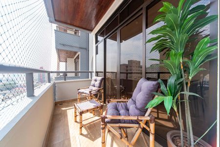 Varanda da Sala de apartamento à venda com 3 quartos, 144m² em Vila Assunção, Santo André