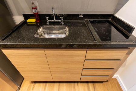 Studio para alugar com 27m², 1 quarto e sem vaga Studio para alugar com 27m², 1 quarto e sem vagaCozinha