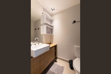 Studio para alugar com 27m², 1 quarto e sem vaga Studio para alugar com 27m², 1 quarto e sem vagaBanheiro