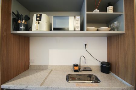 Studio para alugar com 29m², 1 quarto e sem vaga Studio para alugar com 29m², 1 quarto e sem vagaCozinha