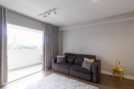 Sala de apartamento à venda com 1 quarto, 60m² em Santo Amaro, São Paulo