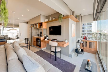 Sala de apartamento para alugar com 1 quarto, 35m² em Vila Mariana, São Paulo