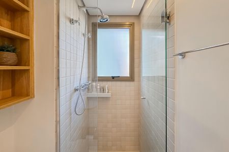 Studio para alugar com 26m², 1 quarto e sem vaga Studio para alugar com 26m², 1 quarto e sem vagaBanheiro