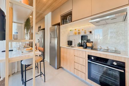 Studio para alugar com 26m², 1 quarto e sem vaga Studio para alugar com 26m², 1 quarto e sem vagaCozinha