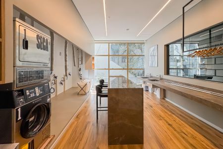 Studio para alugar com 26m², 1 quarto e sem vaga Studio para alugar com 26m², 1 quarto e sem vagaLavanderia