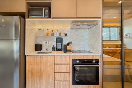 Studio para alugar com 26m², 1 quarto e sem vaga Studio para alugar com 26m², 1 quarto e sem vagaCozinha