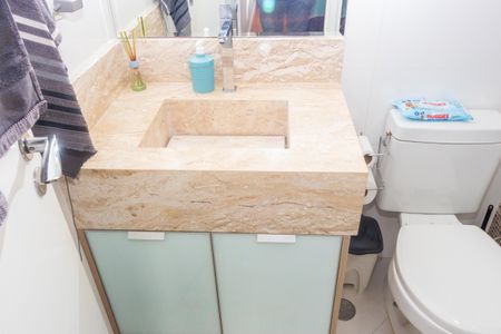 Banheiro da Suíte de apartamento à venda com 2 quartos, 62m² em Vila Isa, São Paulo