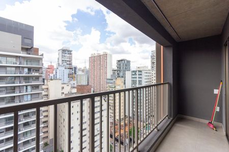 Vista/Varanda de kitnet/studio à venda com 1 quarto, 45m² em Cerqueira César, São Paulo