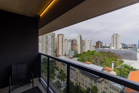 Varanda de kitnet/studio à venda com 1 quarto, 21m² em Jardim Paulista, São Paulo