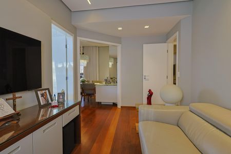 Sala de TV de apartamento à venda com 2 quartos, 100m² em Santo Antônio , Belo Horizonte