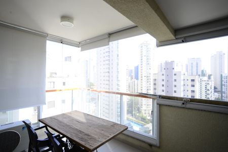 Varanda da Sala de apartamento à venda com 1 quarto, 52m² em Vila Mariana, São Paulo