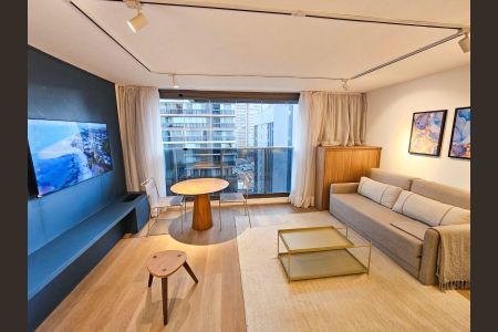 Sala de apartamento à venda com 1 quarto, 37m² em Jardim Paulista, São Paulo