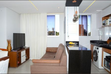 Sala de apartamento à venda com 2 quartos, 53m² em Goiânia, Belo Horizonte