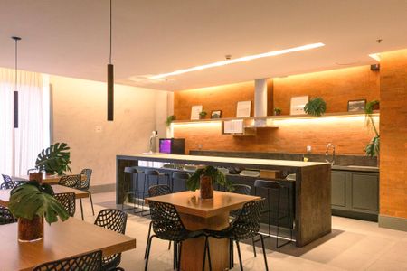 Studio à venda com 48m², 1 quarto e 1 vagaEspaço Gourmet