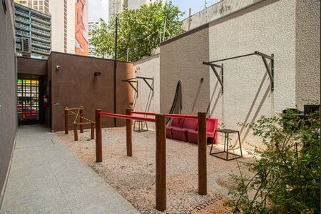 Apartamento para alugar com 37m², 1 quarto e sem vaga Apartamento para alugar com 37m², 1 quarto e sem vagaÁrea comum - Academia ao ar livre