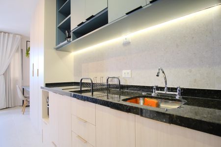 Cozinha de kitnet/studio para alugar com 1 quarto, 27m² em Vila Matilde, São Paulo