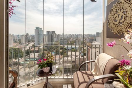 Varanda da Sala de apartamento à venda com 2 quartos, 164m² em Brooklin, São Paulo