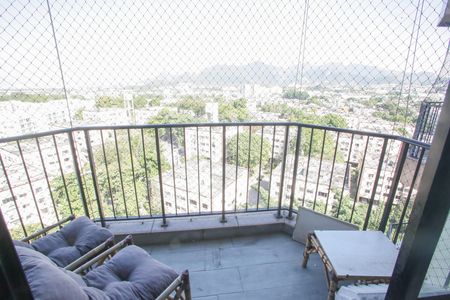 Varanda da Sala de apartamento para alugar com 3 quartos, 87m² em Pechincha, Rio de Janeiro