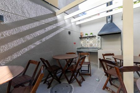 Studio para alugar com 29m², 1 quarto e sem vaga Studio para alugar com 29m², 1 quarto e sem vagaÁrea comum - Churrasqueira