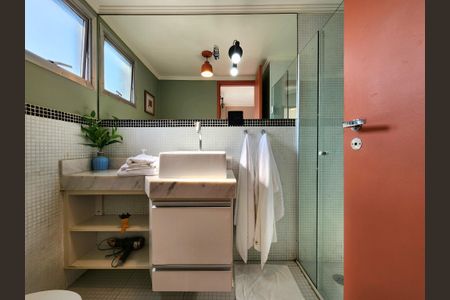 Apartamento para alugar com 33m², 1 quarto e 1 vaga Apartamento para alugar com 33m², 1 quarto e 1 vagaBanheiro da Suíte