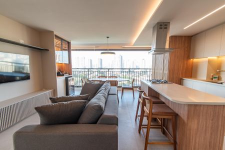 Sala de apartamento à venda com 3 quartos, 80m² em Vila Dom Pedro I, São Paulo