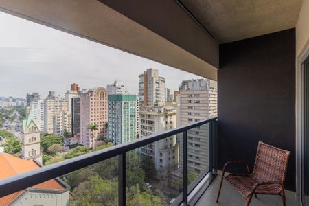 Varanda de kitnet/studio à venda com 1 quarto, 21m² em Jardim Paulista, São Paulo