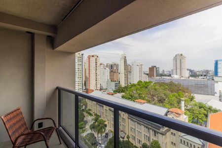 Varanda de kitnet/studio à venda com 1 quarto, 21m² em Jardim Paulista, São Paulo