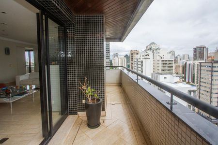 Varanda da Sala de apartamento à venda com 4 quartos, 390m² em Campo Belo, São Paulo