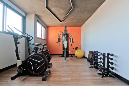 Apartamento para alugar com 41m², 2 quartos e 1 vaga Apartamento para alugar com 41m², 2 quartos e 1 vagaÁrea comum - Academia