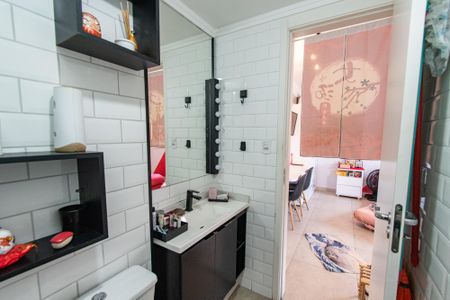 Banheiro de kitnet/studio à venda com 1 quarto, 24m² em Sé, São Paulo