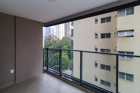 Sala - Varanda de apartamento à venda com 1 quarto, 46m² em Campo Belo, São Paulo