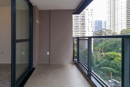 Sala - Varanda de apartamento à venda com 1 quarto, 46m² em Campo Belo, São Paulo