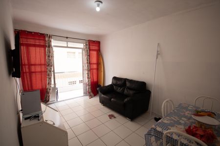 Sala de apartamento para alugar com 1 quarto, 45m² em Vila Caiçara, Praia Grande