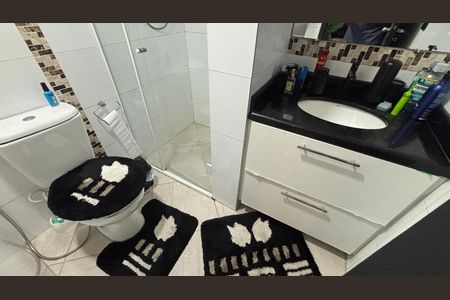 Banheiro de apartamento à venda com 3 quartos, 69m² em Parque Erasmo Assunção, Santo André