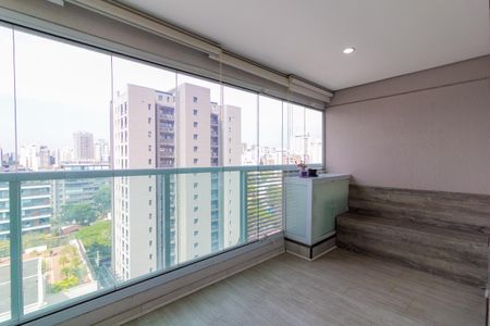 Varanda de apartamento para alugar com 1 quarto, 32m² em Brooklin, São Paulo