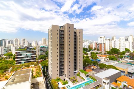 Vista da Varanda de apartamento para alugar com 1 quarto, 32m² em Brooklin, São Paulo