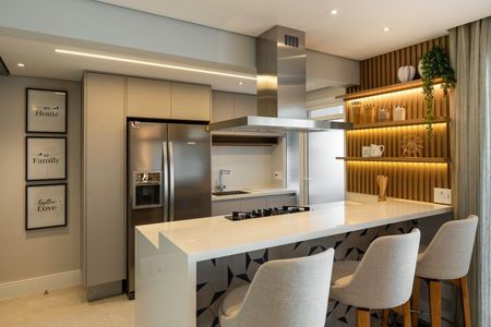 Cozinha de apartamento à venda com 3 quartos, 105m² em Barra Funda, São Paulo