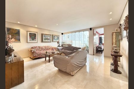 Sala de apartamento à venda com 4 quartos, 200m² em Santo Antônio, Belo Horizonte