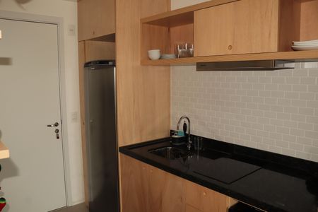 Cozinha de kitnet/studio para alugar com 1 quarto, 26m² em Vila Buarque, São Paulo