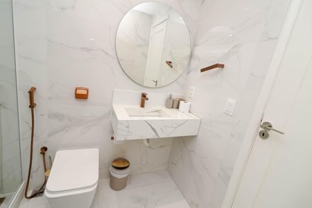 Apartamento à venda com 98m², 3 quartos e sem vagaBanheiro do Quarto