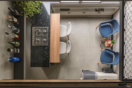 Sala de apartamento à venda com 1 quarto, 60m² em Brooklin, São Paulo