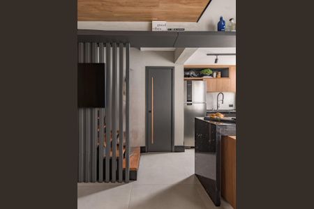 Sala de apartamento à venda com 1 quarto, 60m² em Brooklin, São Paulo