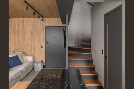 Sala de apartamento à venda com 1 quarto, 60m² em Brooklin, São Paulo