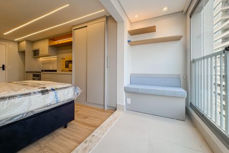 Studio à venda com 25m², 1 quarto e sem vagaVaranda