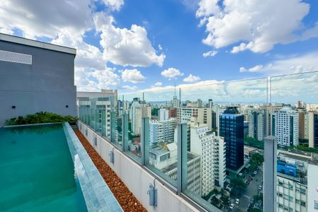 Studio à venda com 25m², 1 quarto e sem vagaPiscina - Rooftop