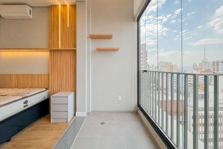 Studio à venda com 25m², 1 quarto e sem vagaVaranda