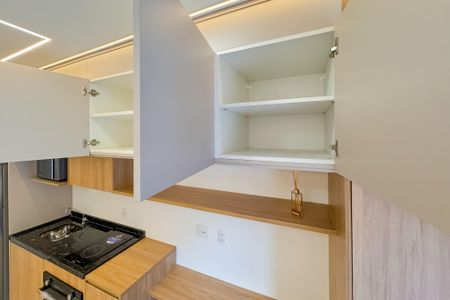 Studio para alugar com 24m², 1 quarto e sem vagaCozinha - Armários