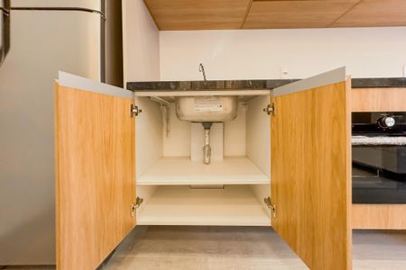 Studio para alugar com 24m², 1 quarto e sem vagaCozinha - Armários