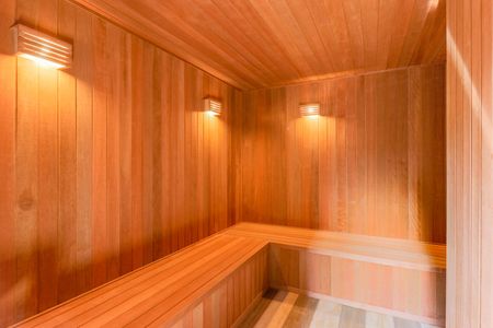 Casa de condomínio para alugar com 146m², 2 quartos e 2 vagas Casa de condomínio para alugar com 146m², 2 quartos e 2 vagasÁrea comum - Sauna